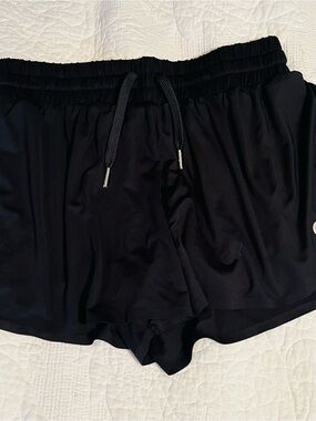 Zyia Women’s Race Pace Black Drawstring Athletic Shorts